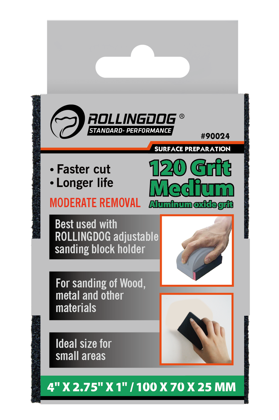 Rollingdog Sanding Sponge 120Grid -