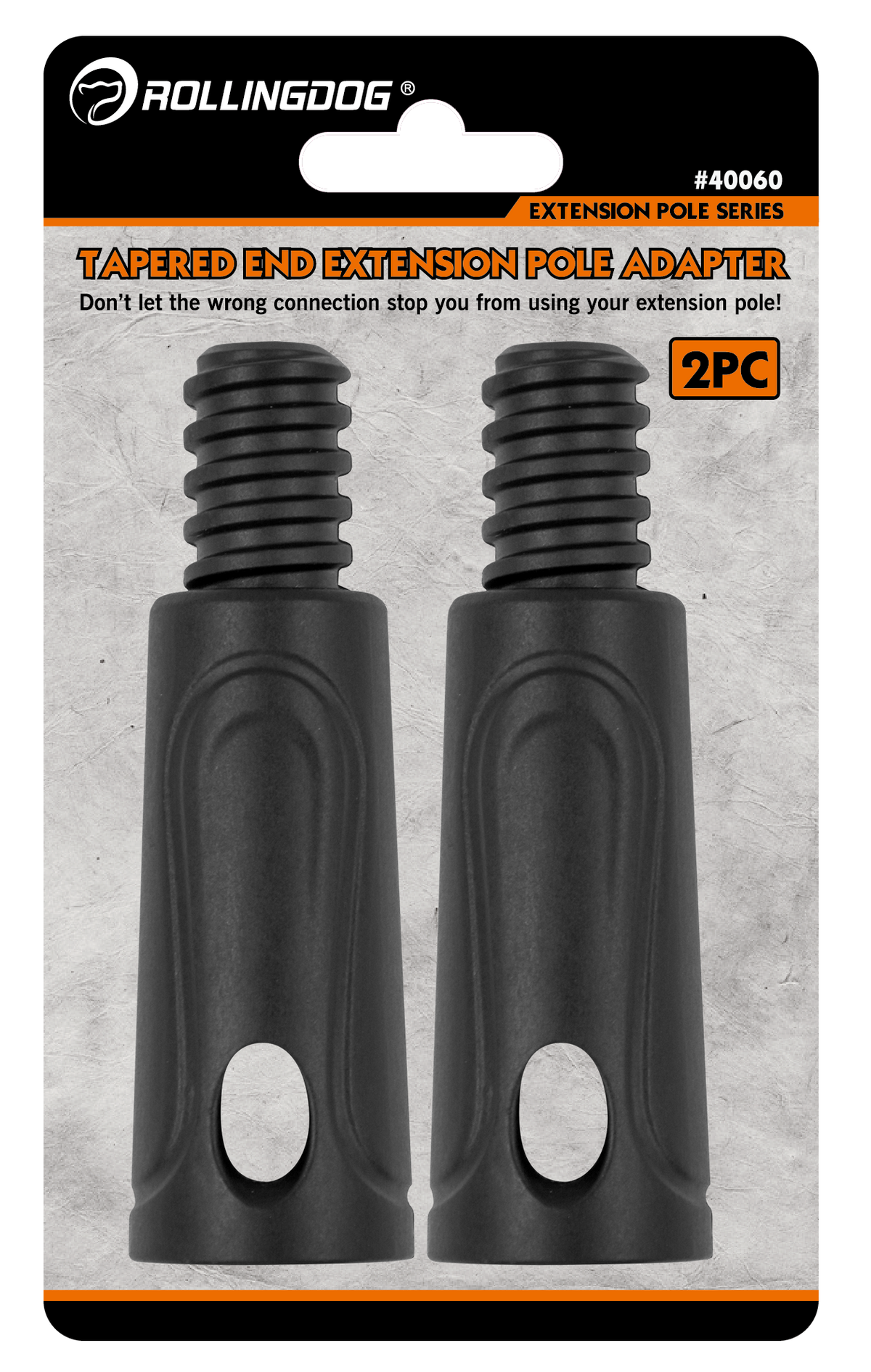 Rollingdog Adaptor For Telescoping Pole 2Pc -