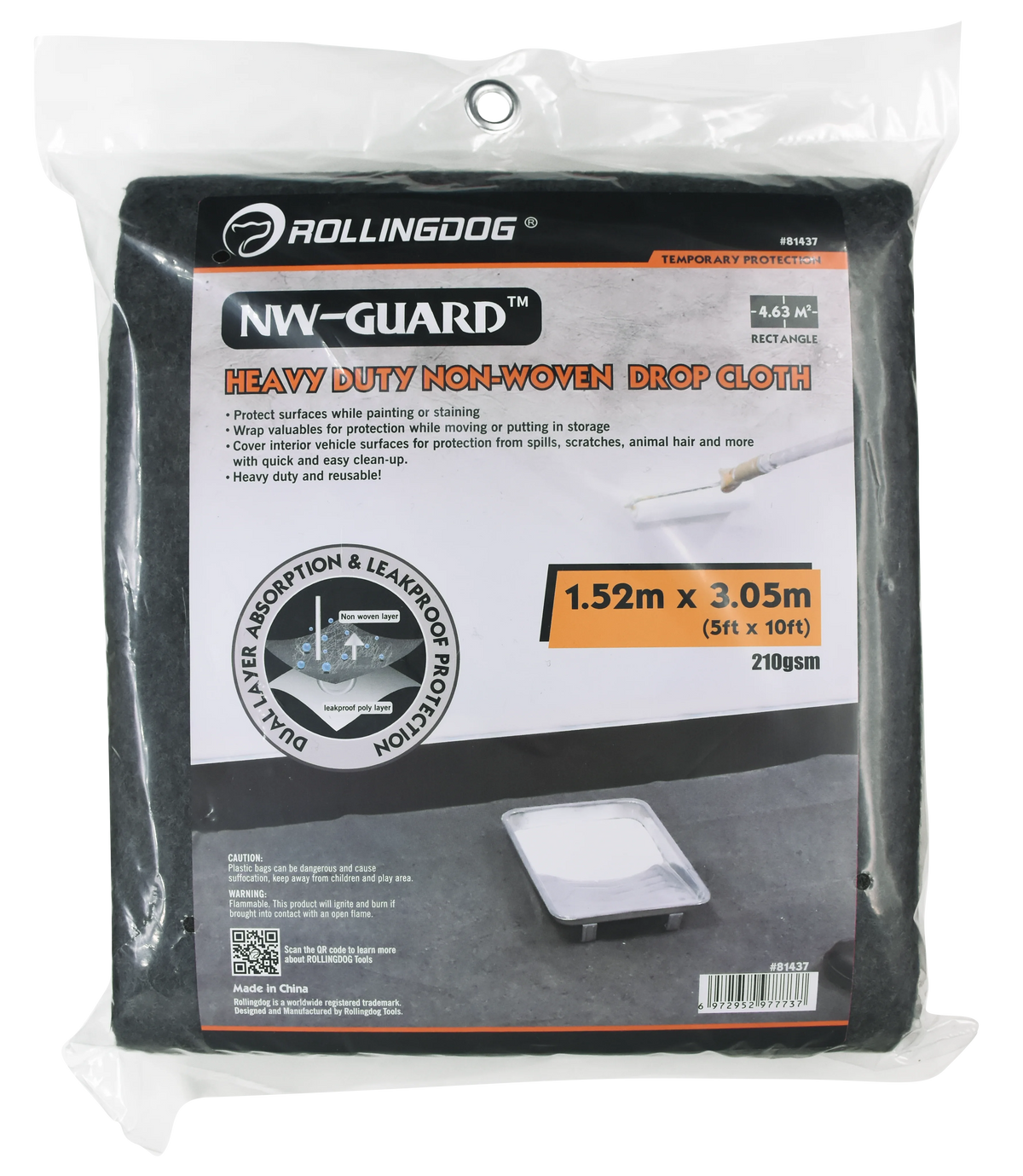 Rollingdog Drop Cloth HD 1.5m x 3.0m -