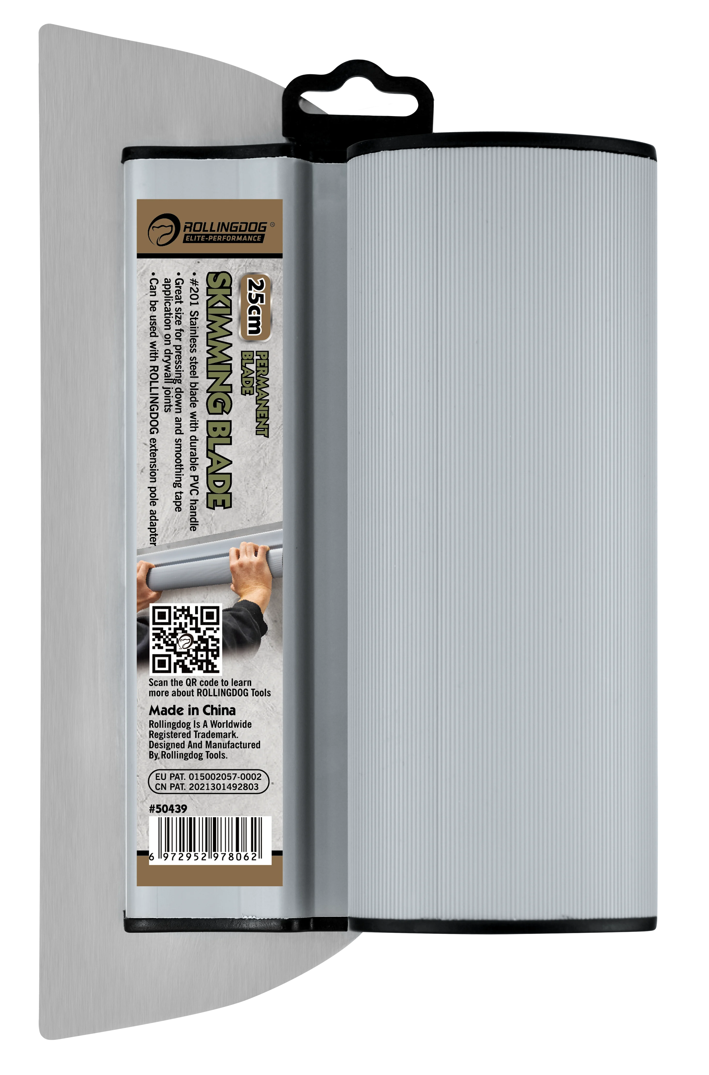 Rollingdog Skimming Blade 250mm S/Steel -