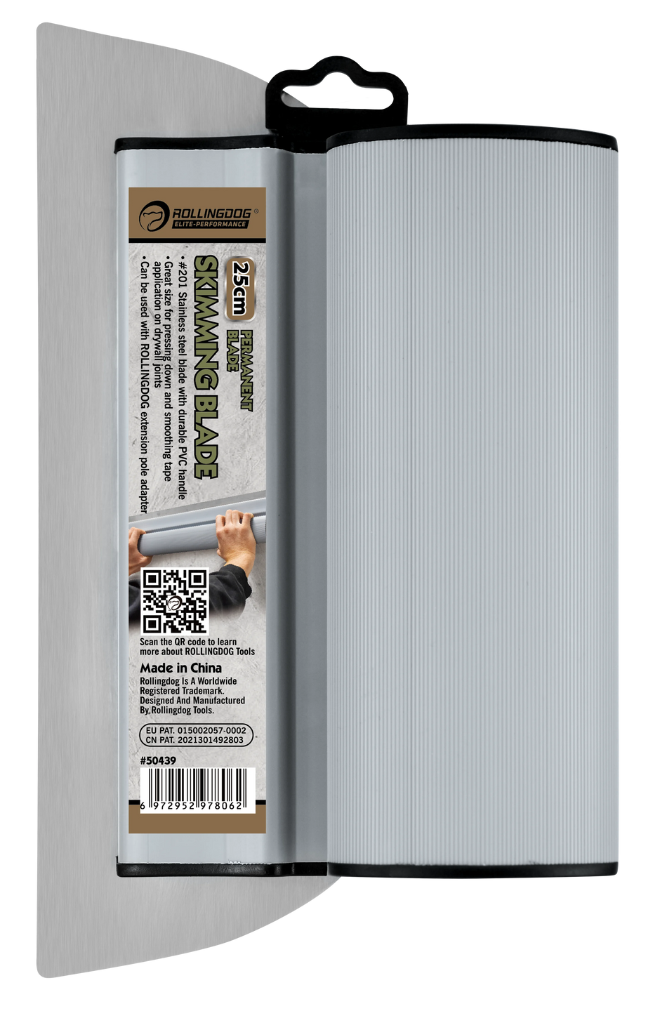 Rollingdog Skimming Blade 250mm S/Steel -