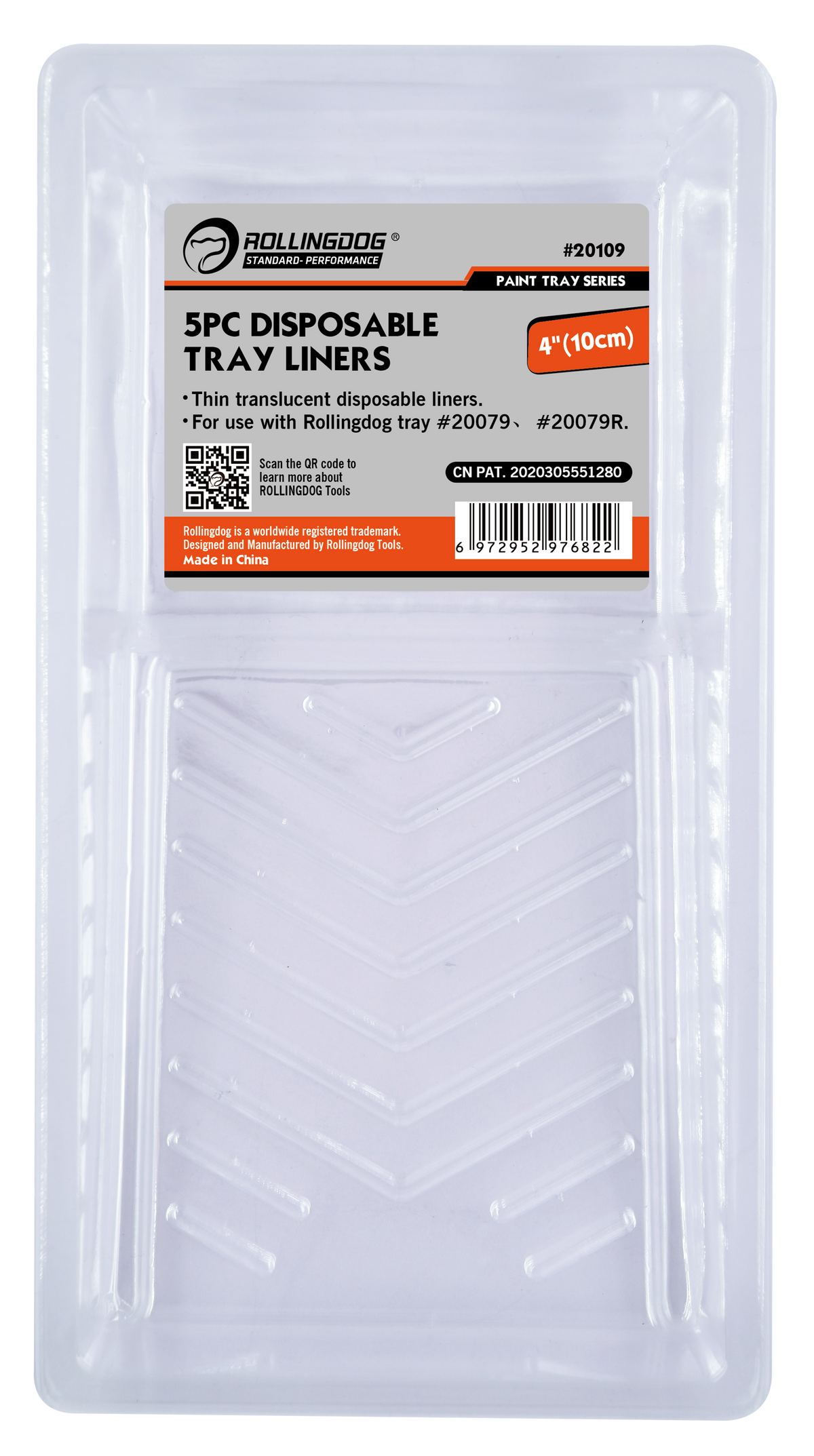 Rollingdog Paint Tray Liners 5p 100mm