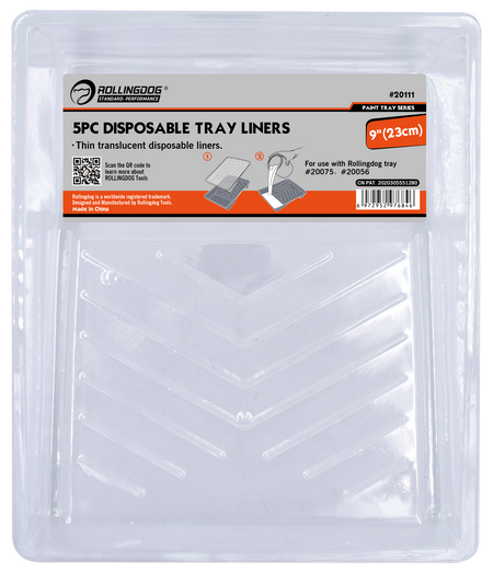 Rollingdog Paint Tray Liners 5p 230mm
