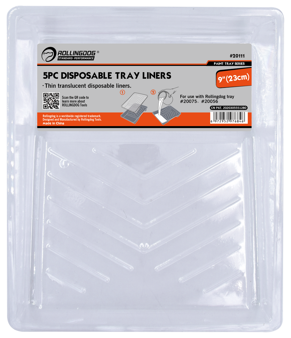 Rollingdog Paint Tray Liners 5p 230mm