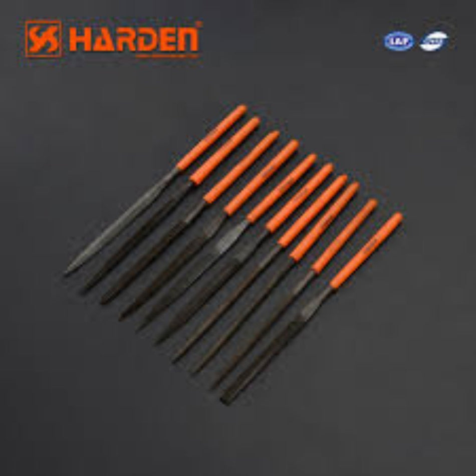 Harden Needle/files Set 10pc 4x160mm