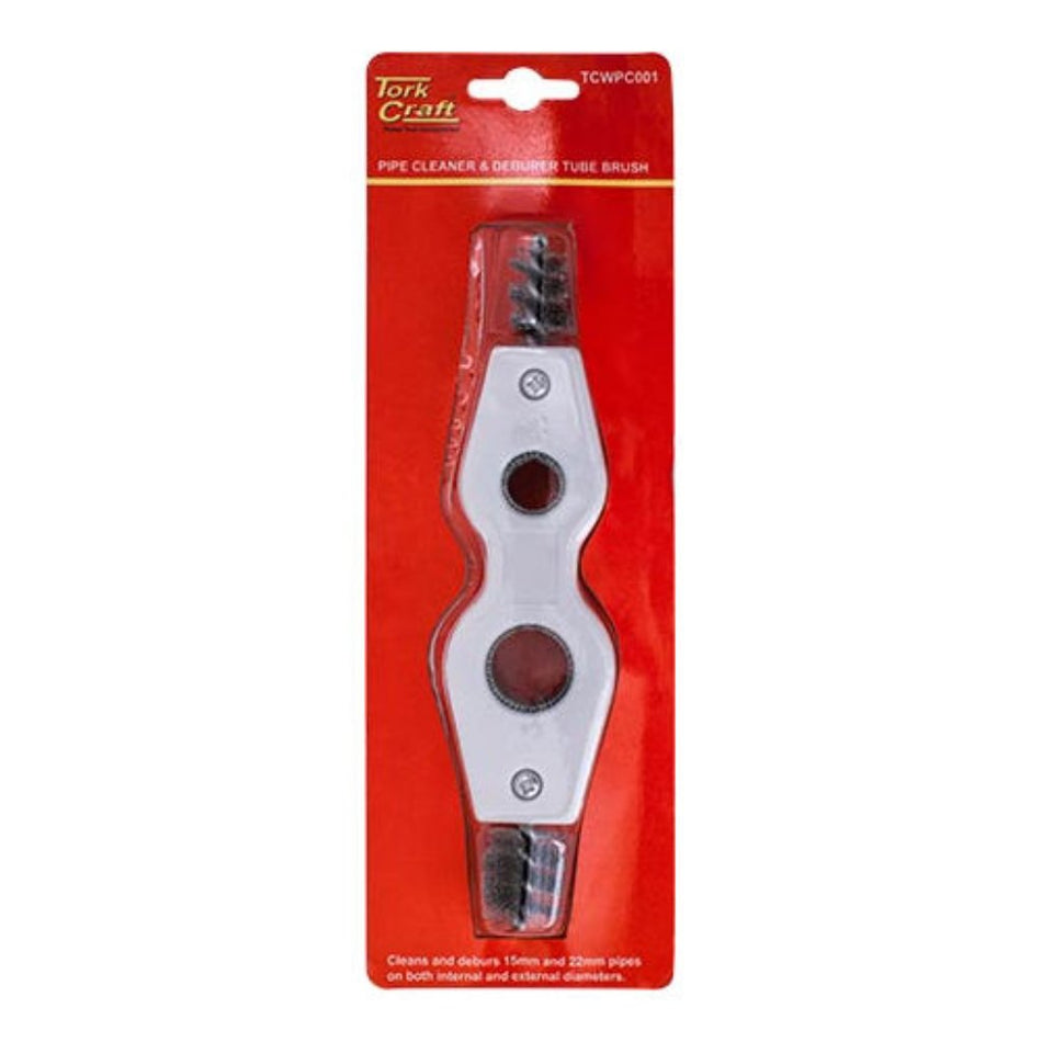 Pipe Cleaner & Deburer Tube Brush 15 & 19mm Wire Brush TCWPC001