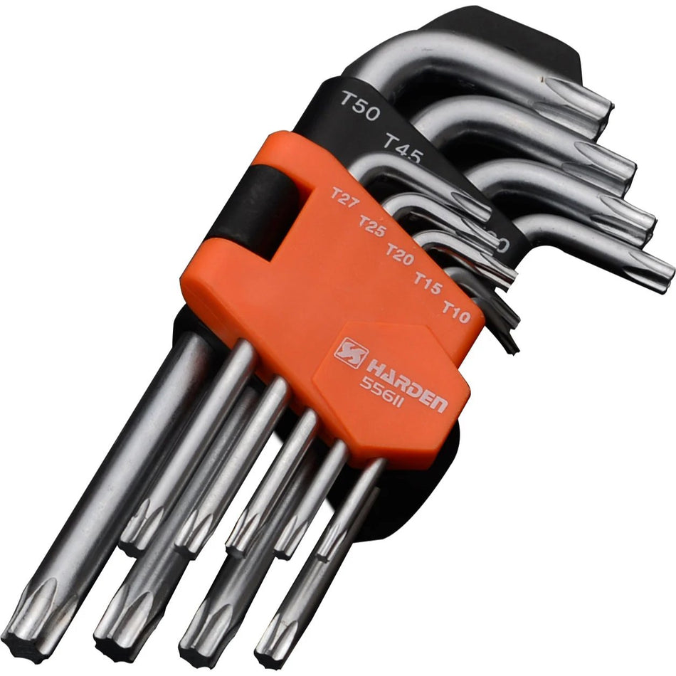 Harden Torx Key Wrench M-length 9pc