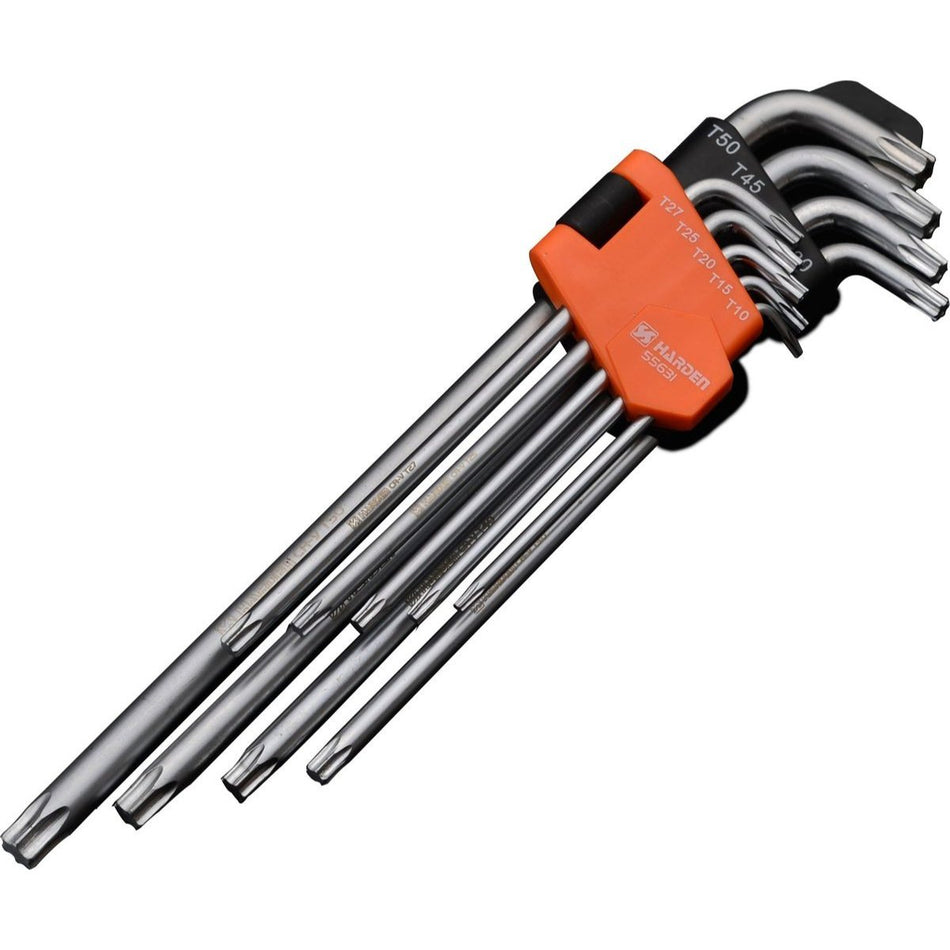 Harden Wrench Torx Key Extra Length 9pce