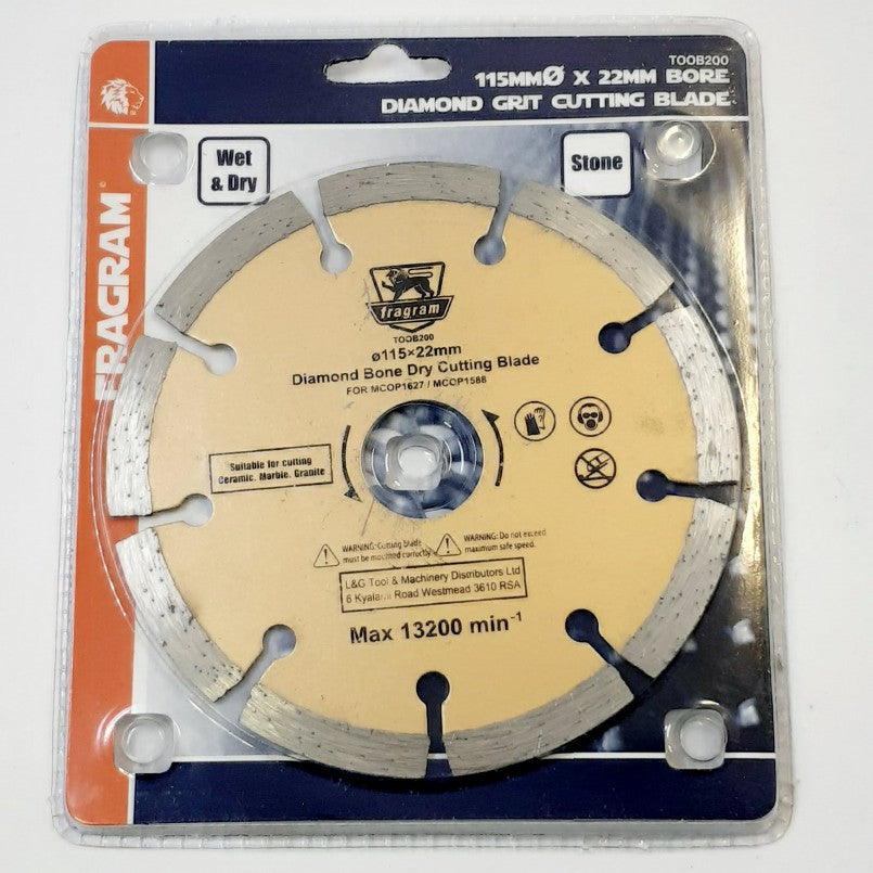 Diamond Blade Stone Bone Dry 115mmx22.2mm -