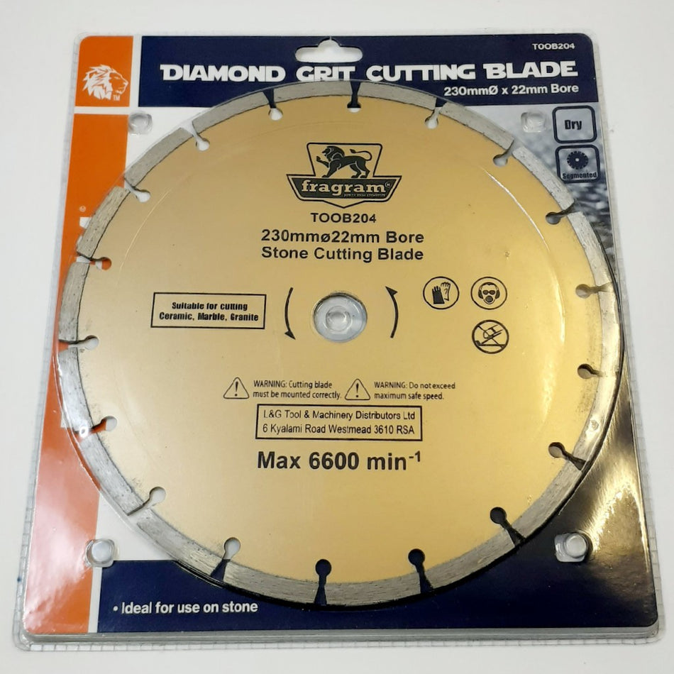 Diamond Blade Stone Dry 230mmx22.2mm -