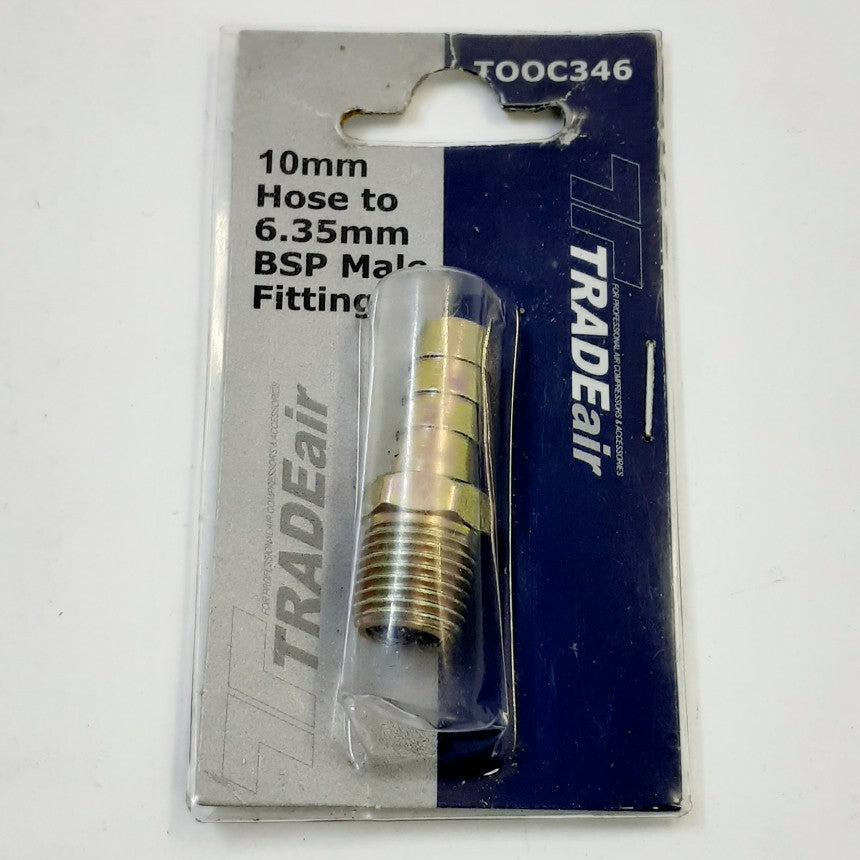 Tailpiece 8mm Hose-1/4" BSP Male -