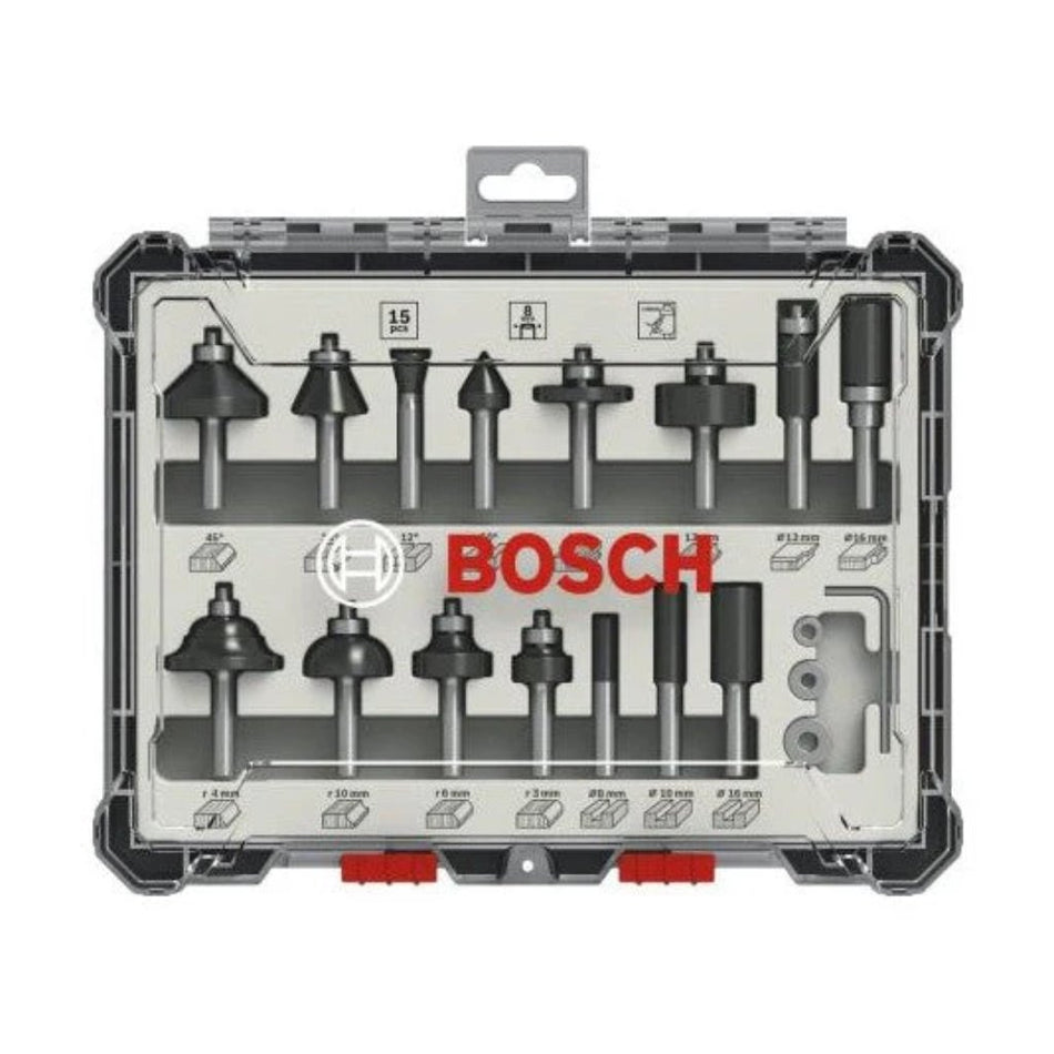 Bosch Router Bit Classical Starter Set 1/4inch 15pc