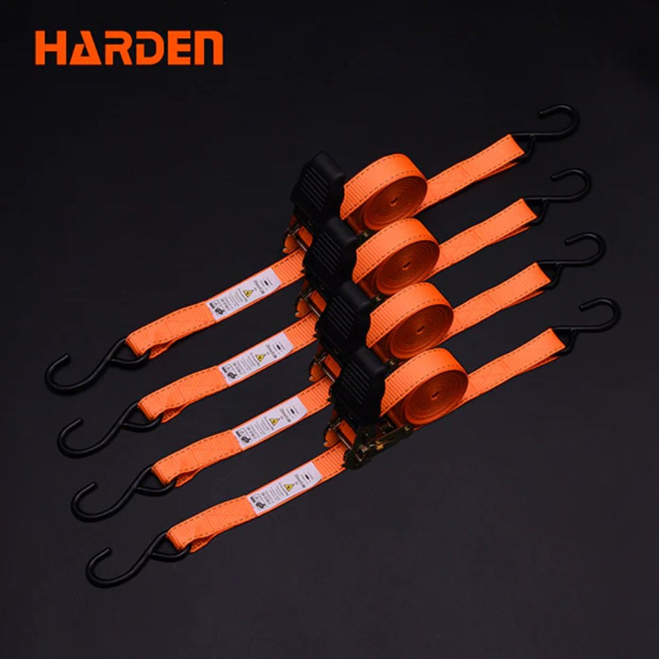Harden Tie Down Ratchet Set 25mmx5m 4pc