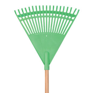 Rake Leaf Plastic With Wooden Handle -