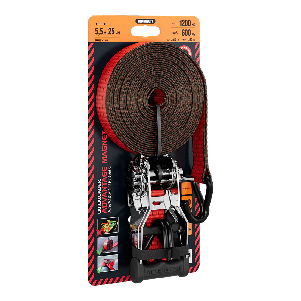 Quickloader Advantage Hybrid Tie-Down Strap 1200kg 5.5mx25mm -