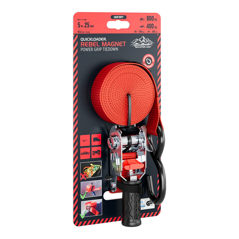 Quickloader Rebel Hybrid Tie-Down Strap 800kg 5mx25mm -
