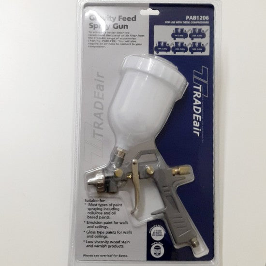 Spray Gun Gravity Feed 3-4Bar -