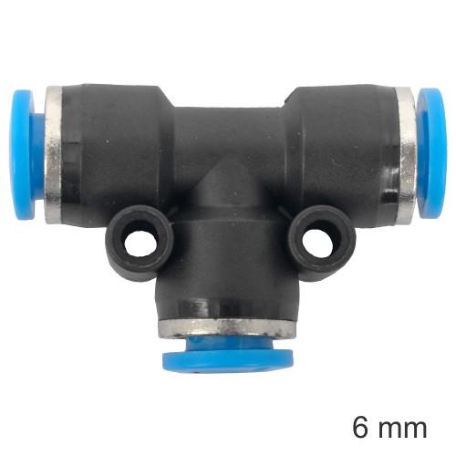 PU Hose Fitting Tee 6mm