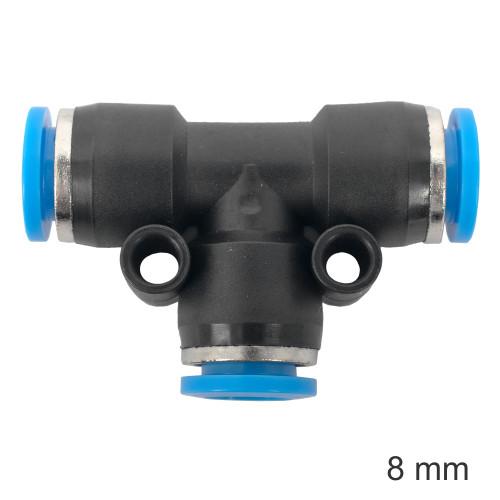 PU Hose Fitting Tee 8mm