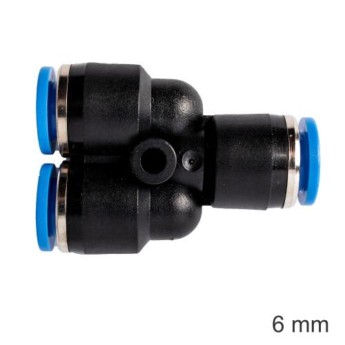PU Hose Fitting Y Joint 6mm