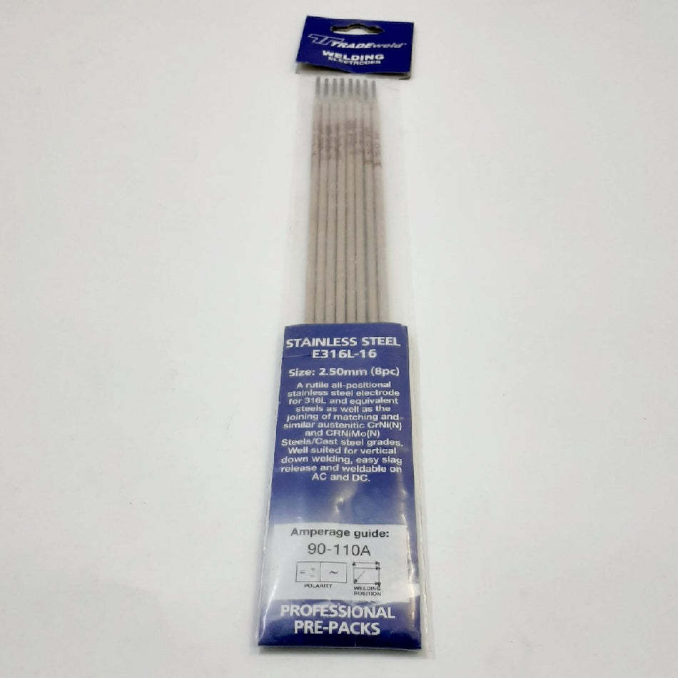 Electrode 316L-16  2.5mm 8Pc -