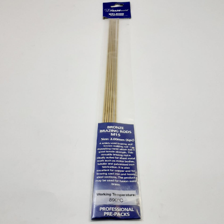 Welding Rods Gas Brazing BBR 3.0mm 6Pc -