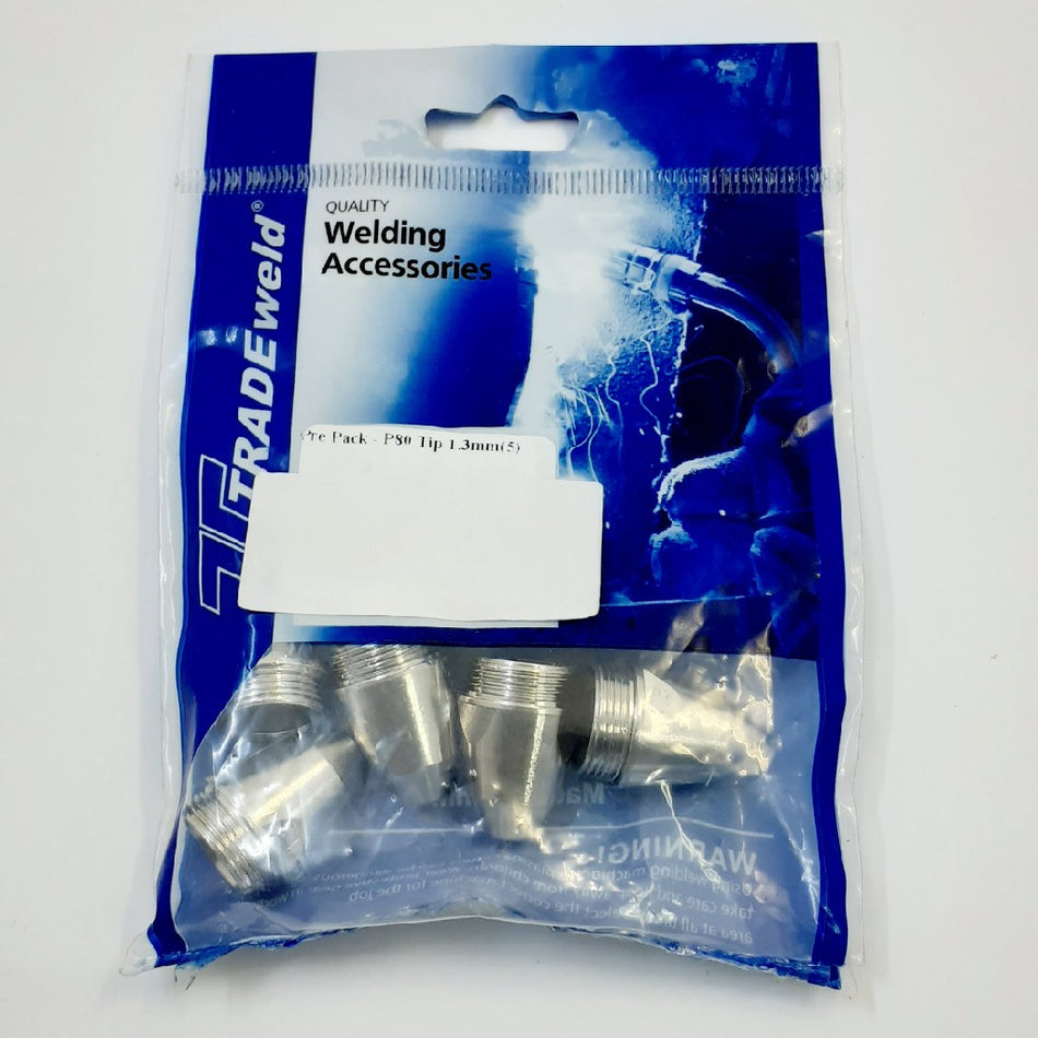 P80 Tips For Cut 100 H Plasma Cutter 5Pc 1.3mm