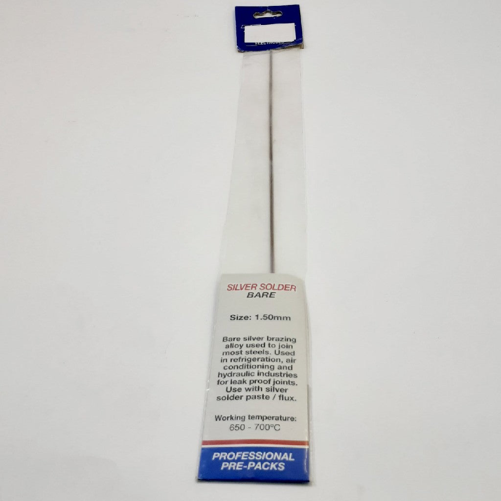 Brazing Rod Silver Solder Bare 1.5mm 2Pc -