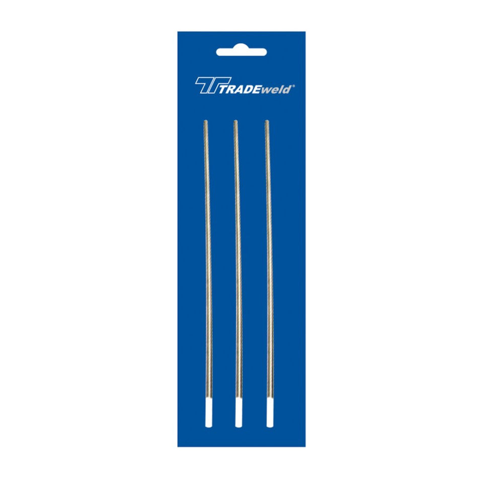 Zirconiated Tungsten White Tip Welding Rod 3.2mm 3pc -