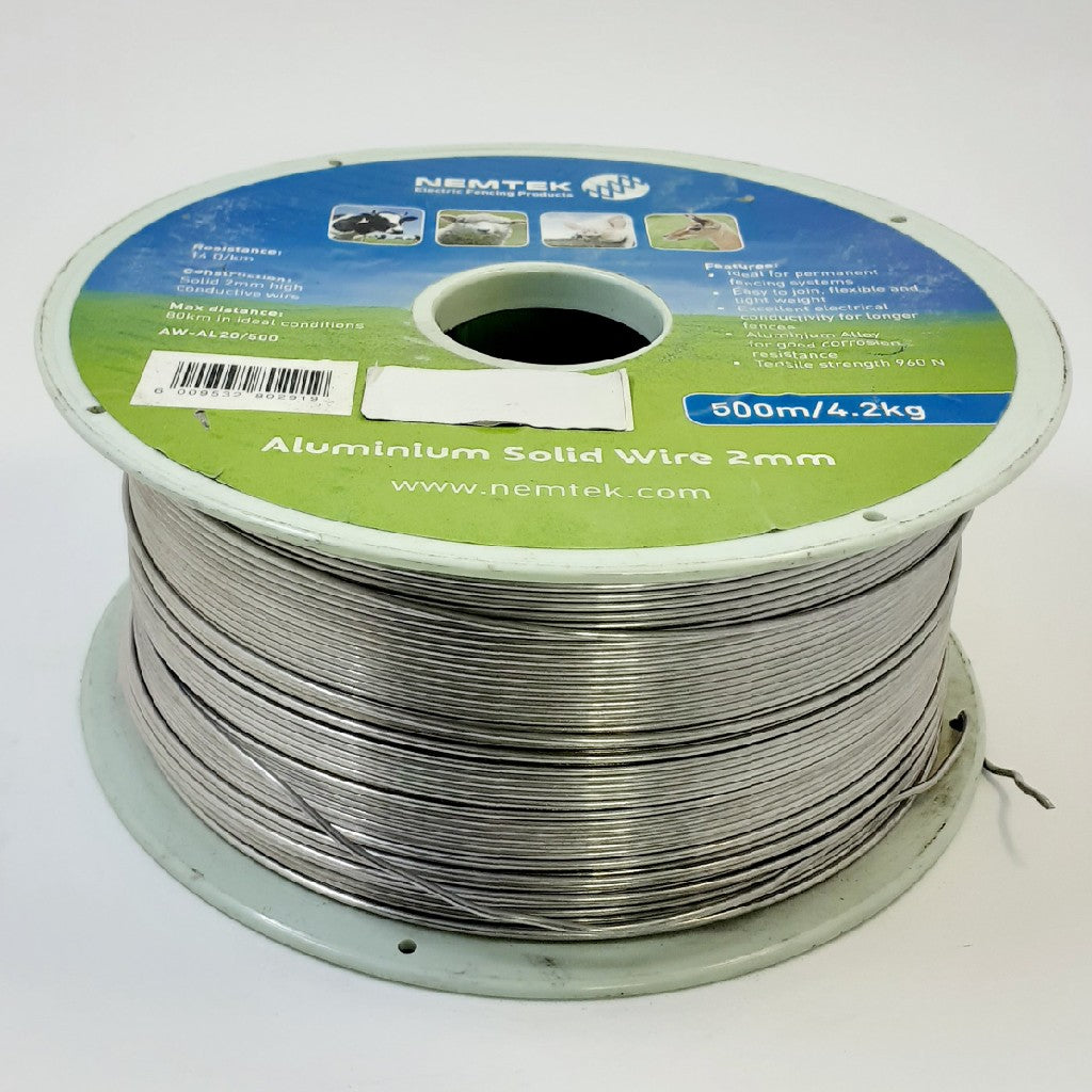 Nemtek Aluminium Wire Solid 2.0mmx500m -
