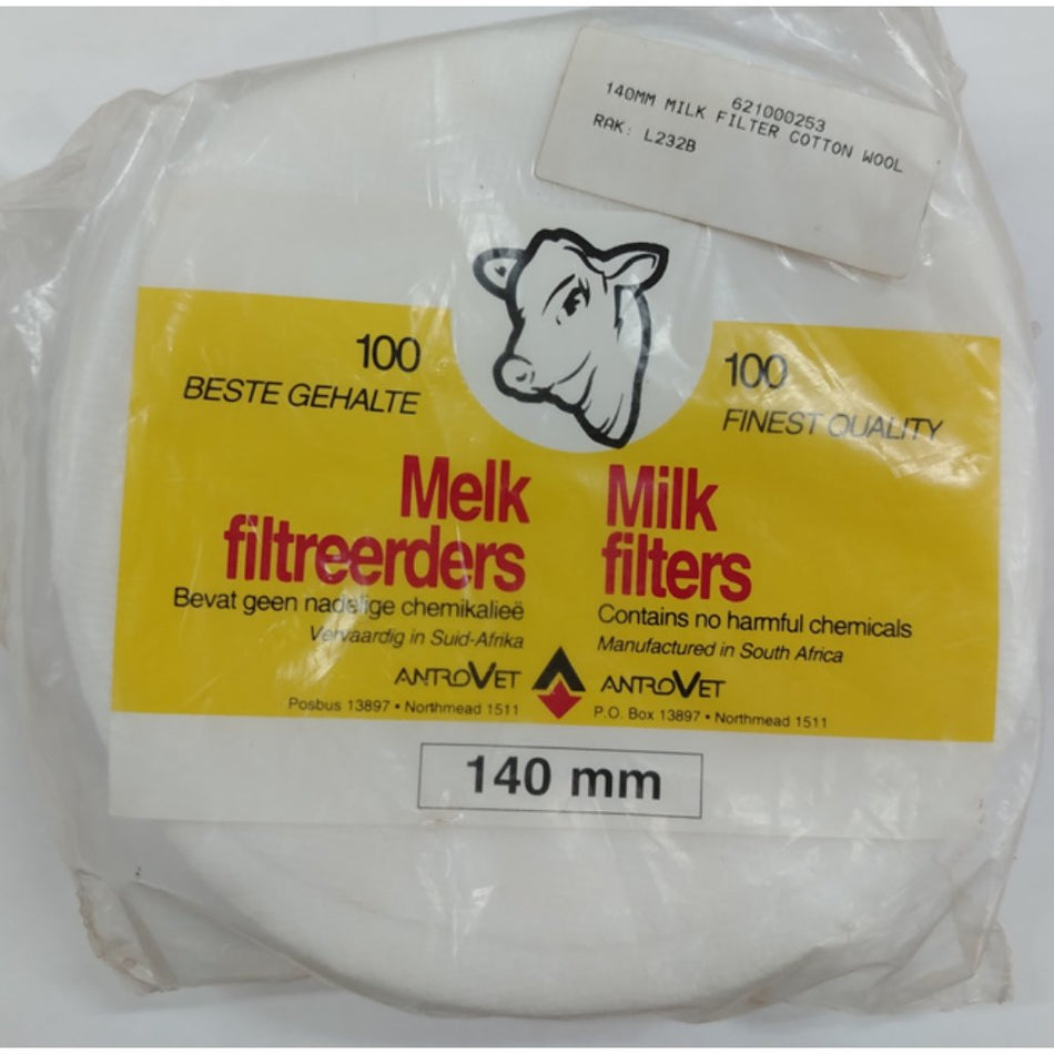 Milk Filter Cotton 140mm