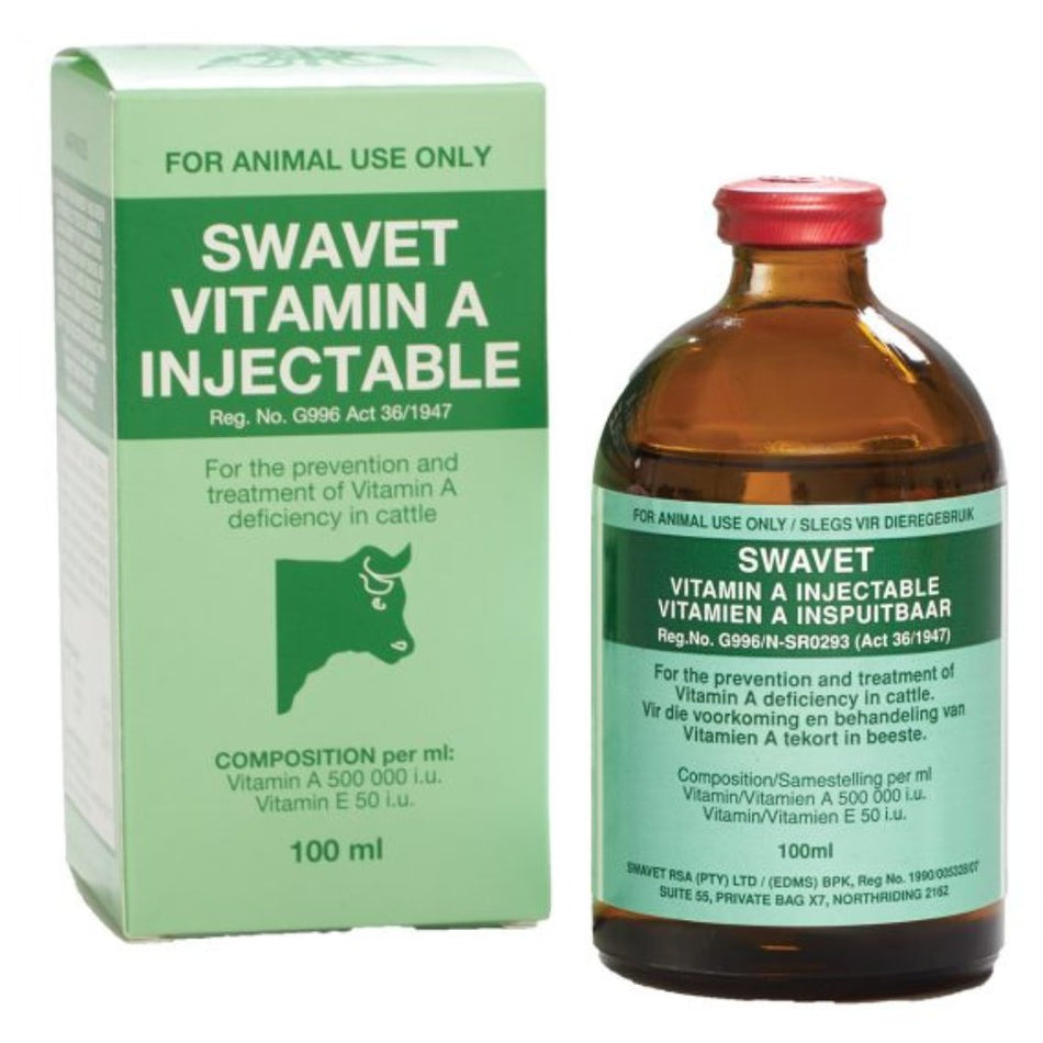 Swavet Vitamin A+E Injectable 100ML