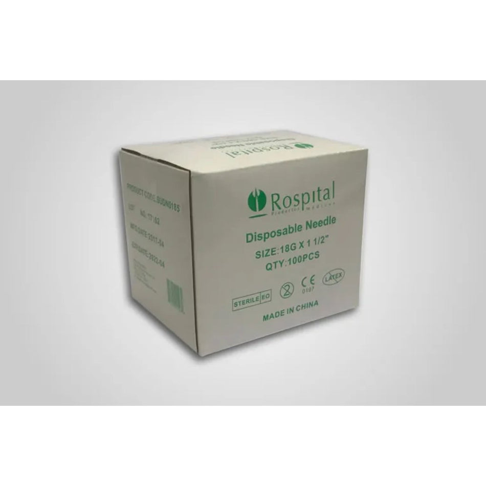 Needle Disposable 1 1/2 x 18G