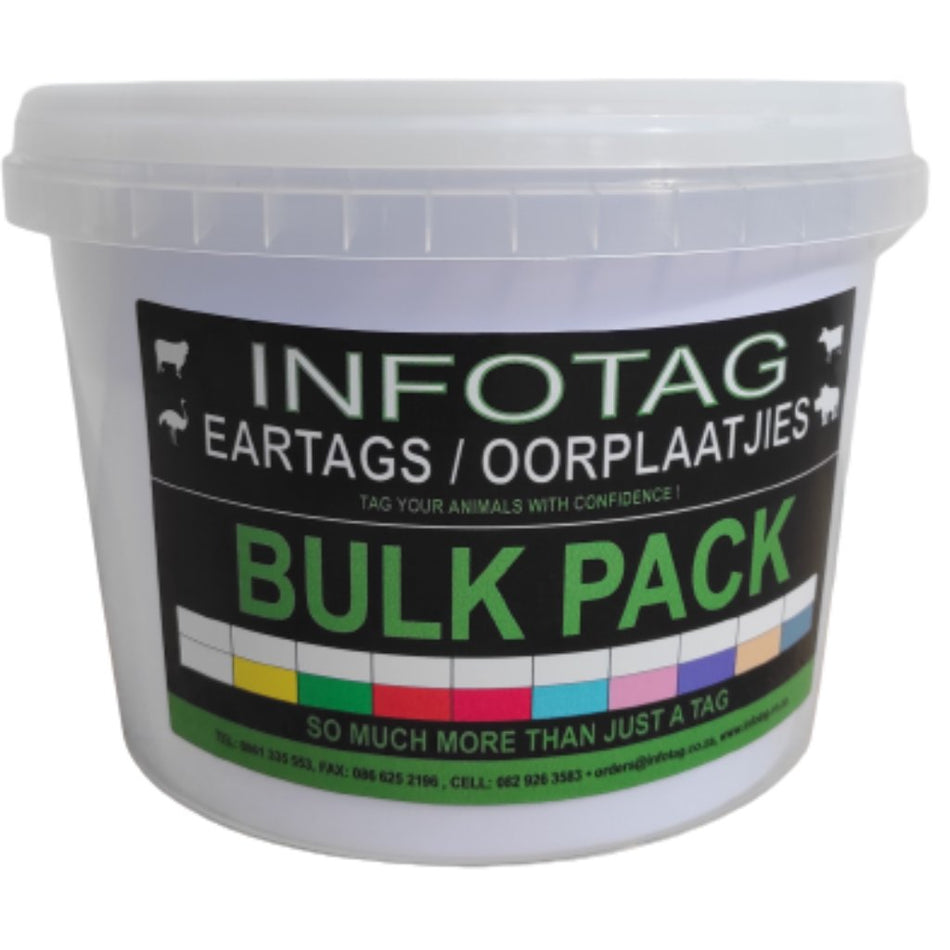Infotag F2M1 Bucket Eartag Blue