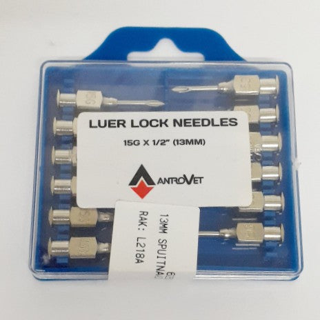 Antrovet Luer Needles 15G X1/2 inch