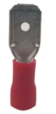 Pre-Insulated Terminal Red Disconnect Male 5pc 6.35mm