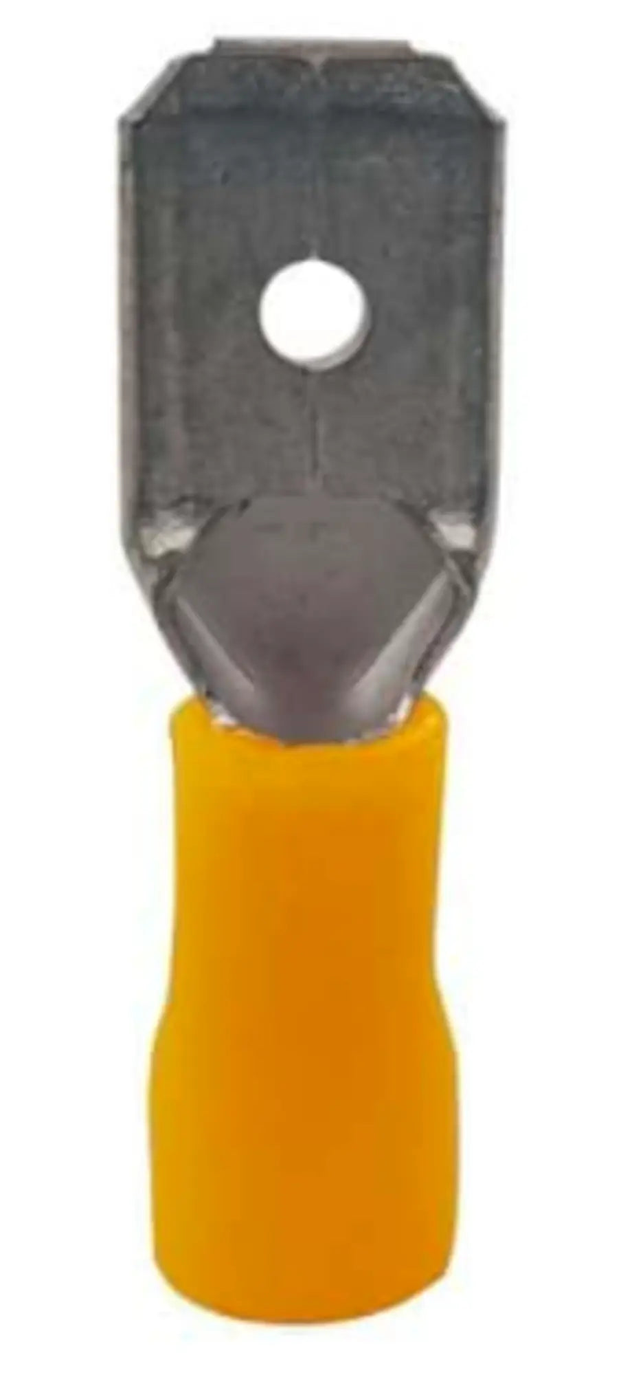 Pre-Insulated Terminal Yellow Disconnect Male 5pc 6.35mm