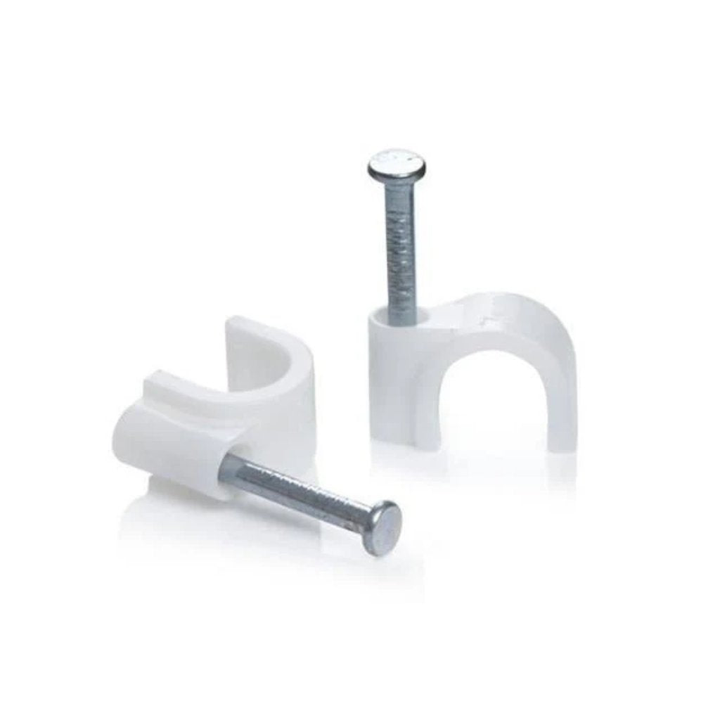 Cable Clips Round 100pc 6mm