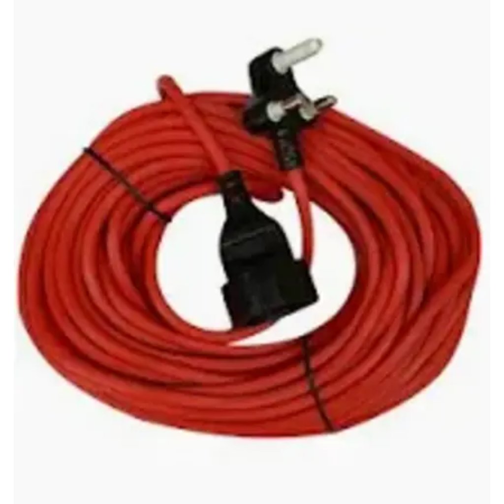 Extension Lead Lawnmower Red 20m x 1.0mm