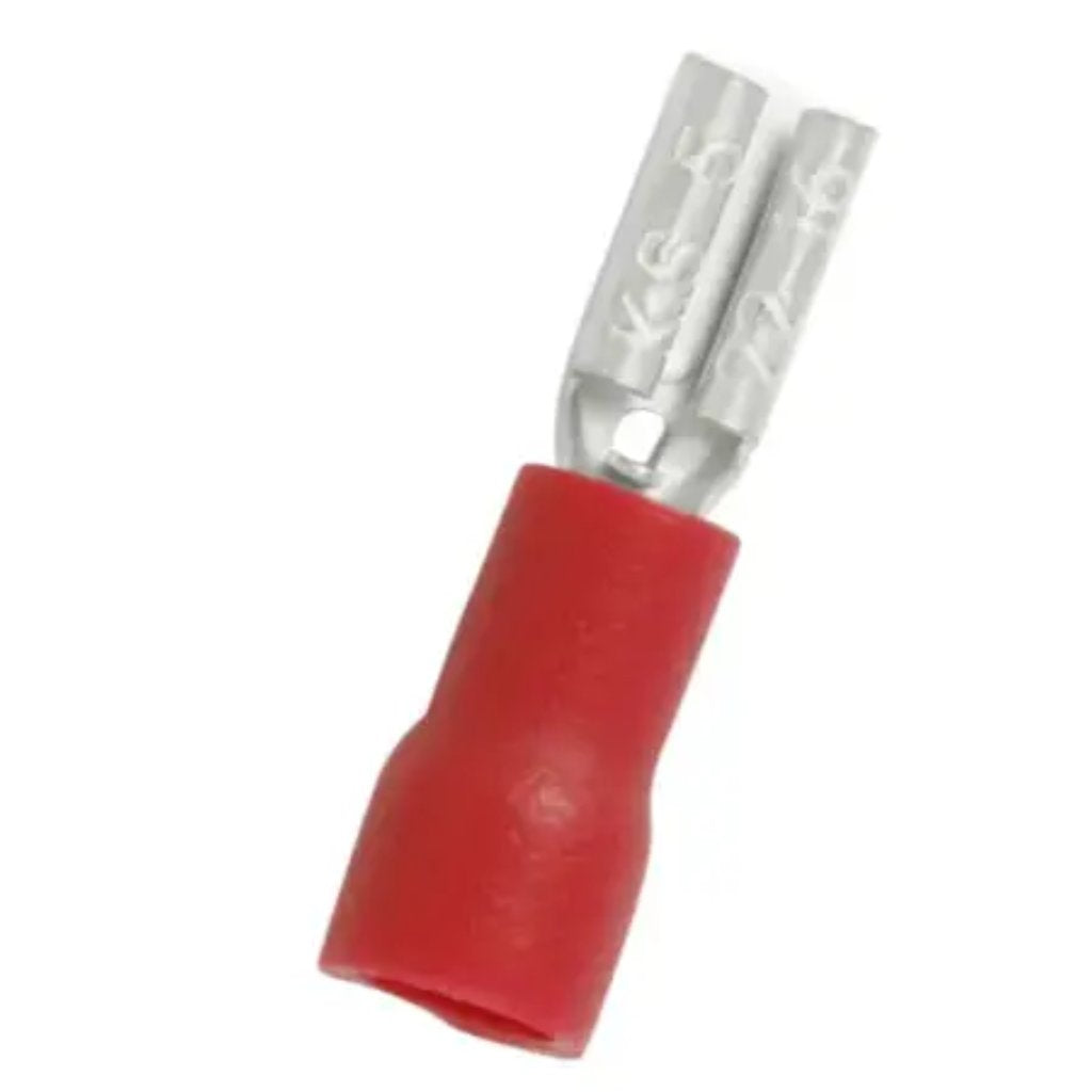 Pre-Insulated Terminal Red Disconnect Female 5pc 1.0mm