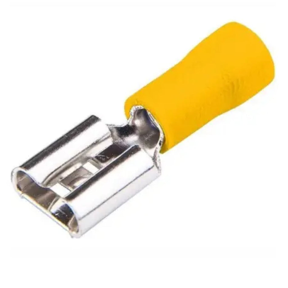 Pre-Insulated Terminal Yellow Disconnect Female 5pc