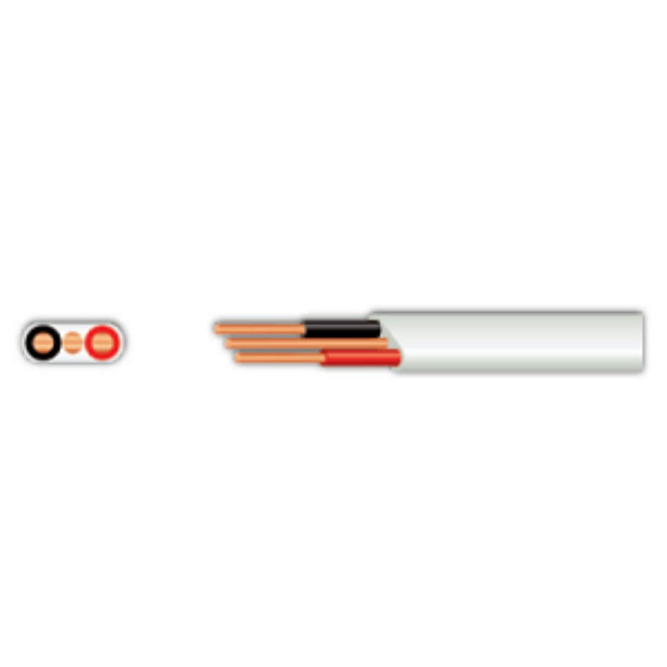 Twin And Earth Flat 2.50mm White