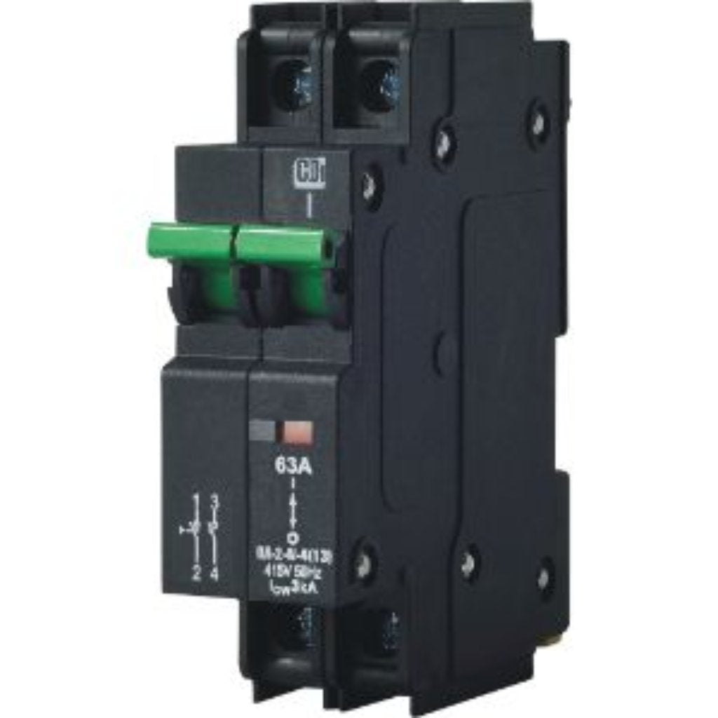 Isolator 2pole / 415v / Ka3 / 63a -