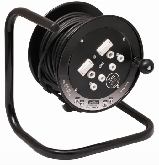 20M Apex Extension Reel 16AMP 1.5MM Plastic