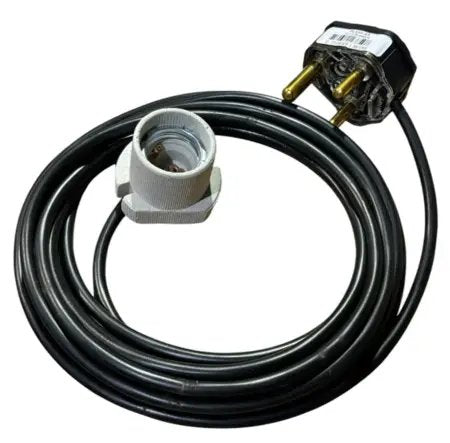 Lead 5XM E27 Lampholder/Rubber Plug Kit