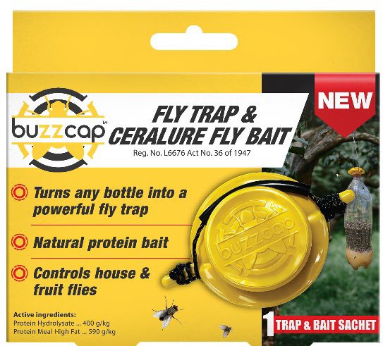 Buzzcap Fly Trap & Fly Bait 1's