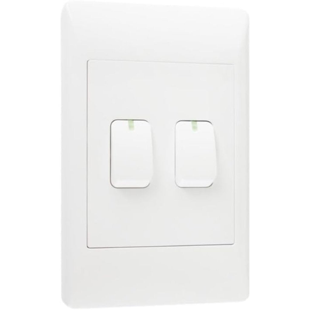 Light Switch 2 Lever 1 Way -
