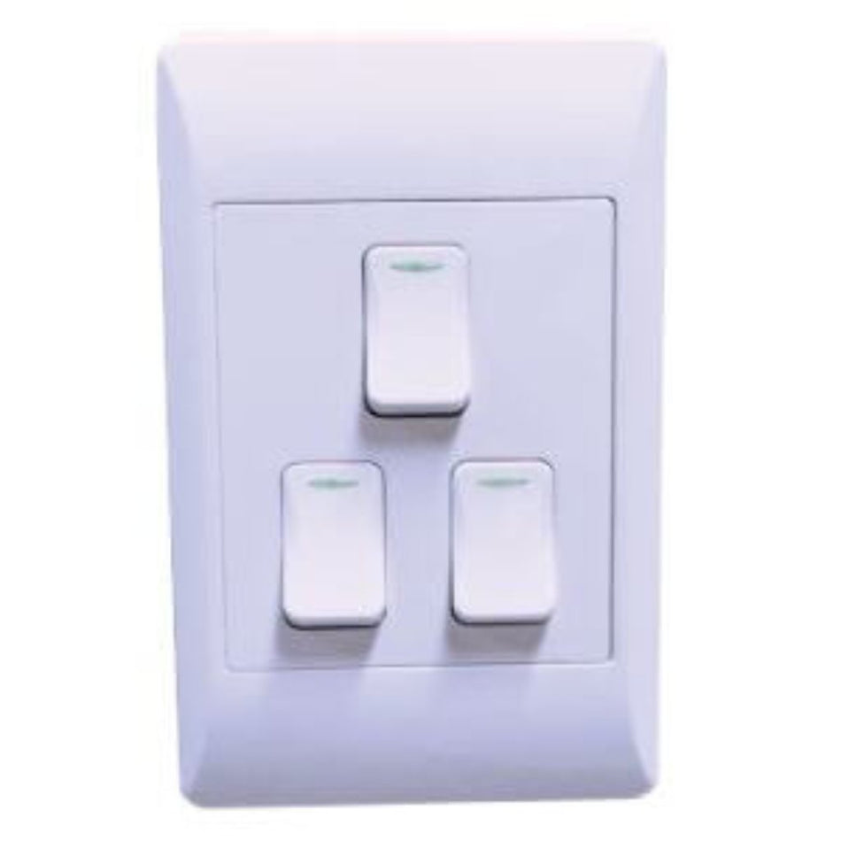 Light Switch 3 Lever 1 Way