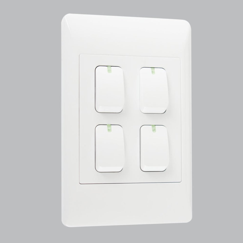 Light Switch 4 Lever 1 Way