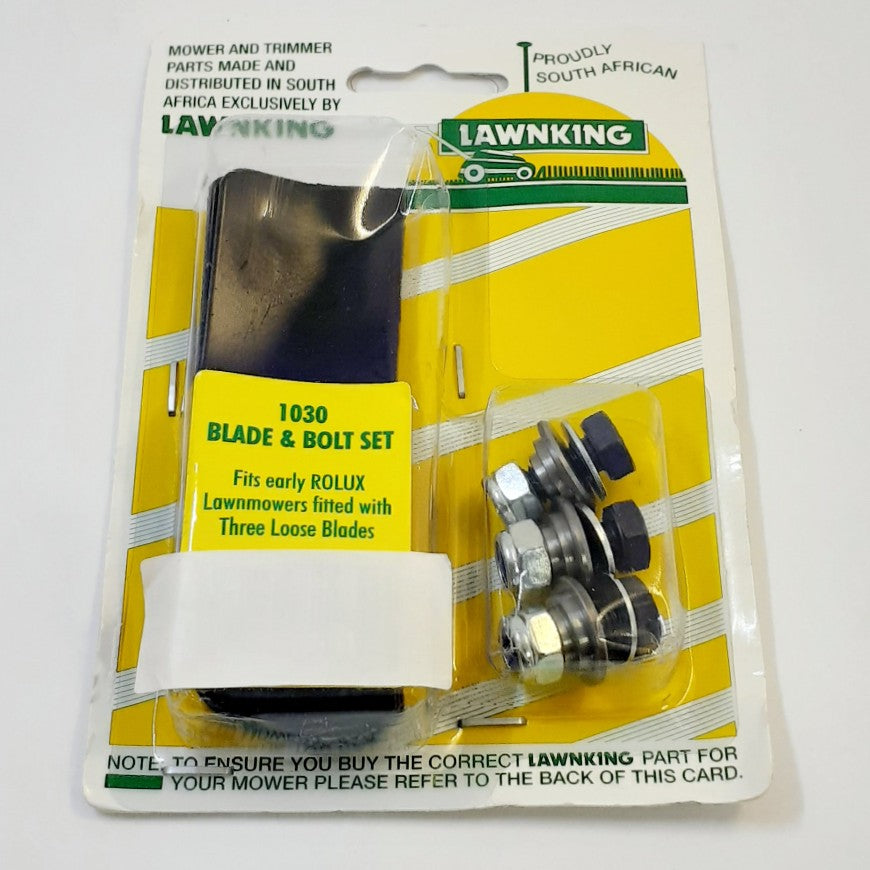 Lawnking Lawnmower Blades 3 And Bolts Rolux